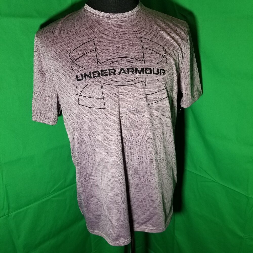 Under Armour Mens Size Medium T-Shirt Heatgear Short Sleeve Eggplant Loose Gym